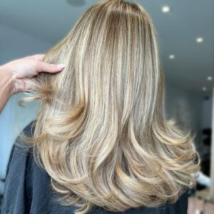 Honey Blonde hair transformation at Woo Hair Salon